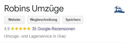 Robins' Umzugsdienste – Google-Bewertungen.